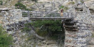 Traditional bridge at Nar Phedi on the Nar Phu trek