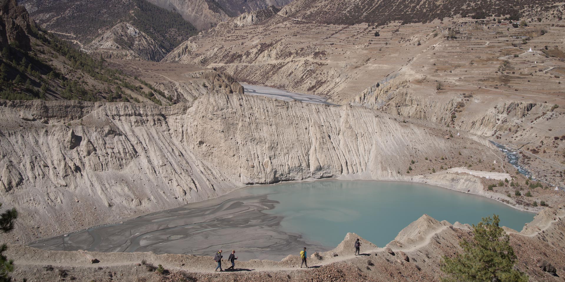 Gangapurna Lake near Manang on the Annapurna Circuit Trek