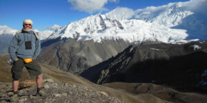 View of Annapurna Range from near Tilicho lake on the Annapurna circuit trek