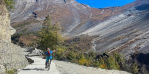 Looking over at the amazing Swargadwari ridge on the Annapurna circuit in Nepal