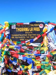 Thorung La pass 5416m on the Annapurna circuit